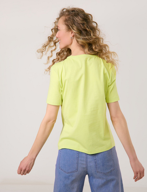 T-shirt met halflange mouwen en pailletjes