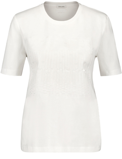 T-shirt met halflange mouwen en pailletjes