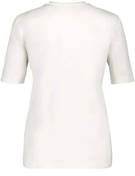 T-shirt met halflange mouwen en pailletjes