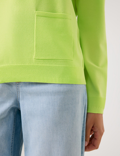Softer Pullover mit Rippstrickdetails