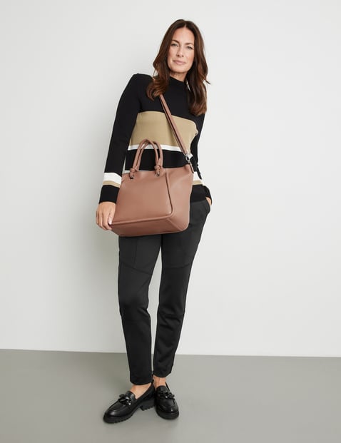 Large handbag with online shoulder strap