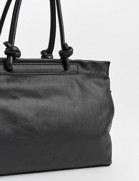 Large leather black on sale tote