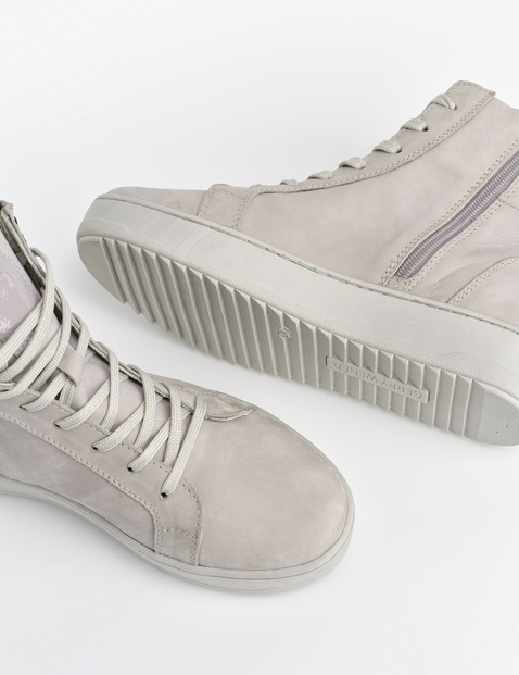 High top shop zip trainers