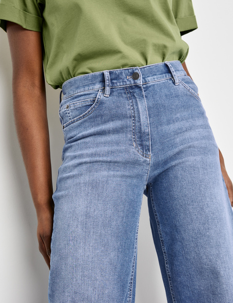 Five-pocket jeans, Wide Leg in Blue | GERRY WEBER