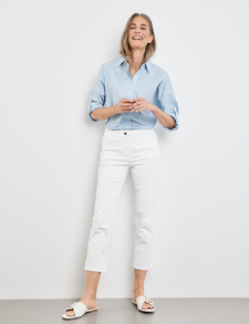 Witte lange broeken voor dames | WEBER