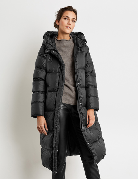 Long quilted coat in Black | GERRY WEBER