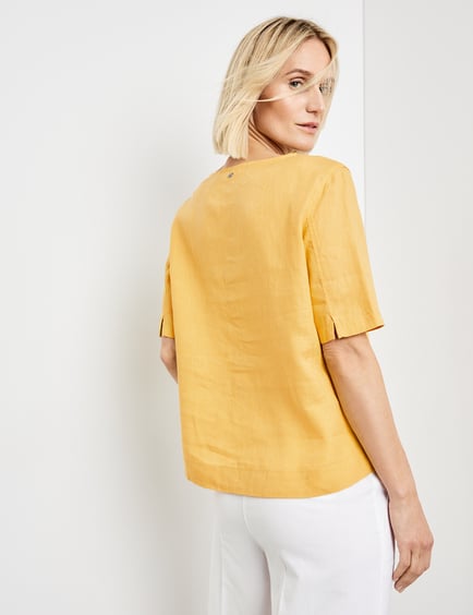 asos design boxy top with contrast buttons