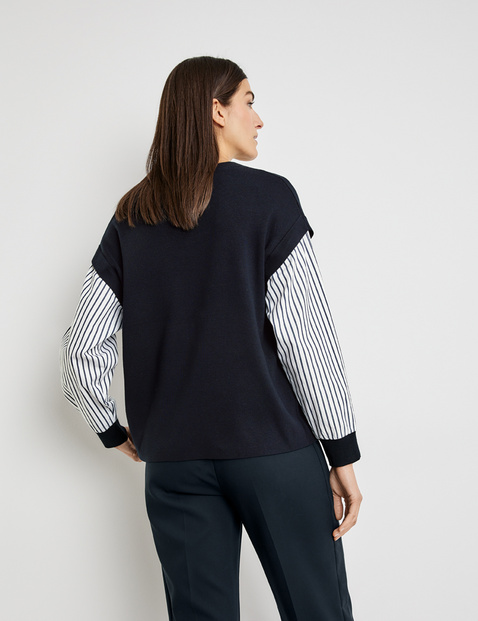 two in one sweater blouse