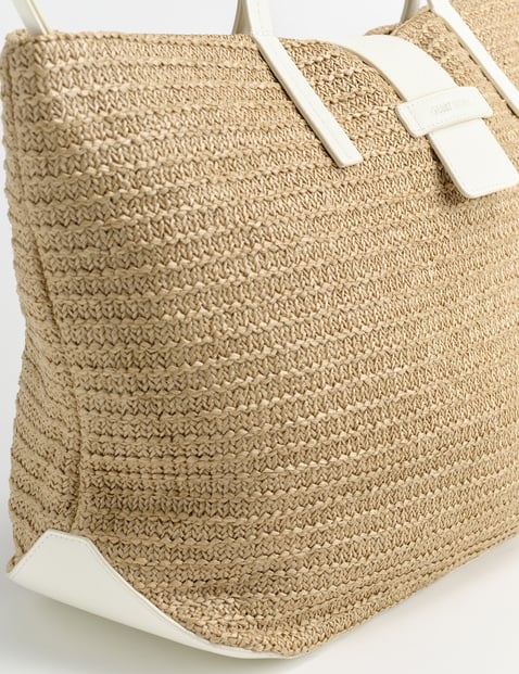 Large shopper in a woven look