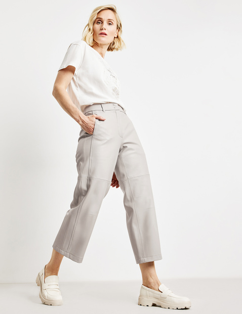 Fashion Trousers 7/8 Length Trousers Theory 7\/8 Length Trousers cream business style 