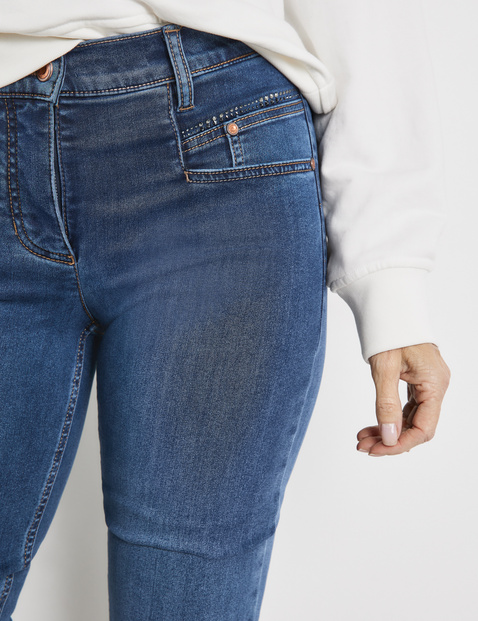 Jeans mit Glitzersteinen Best4me Slimfit