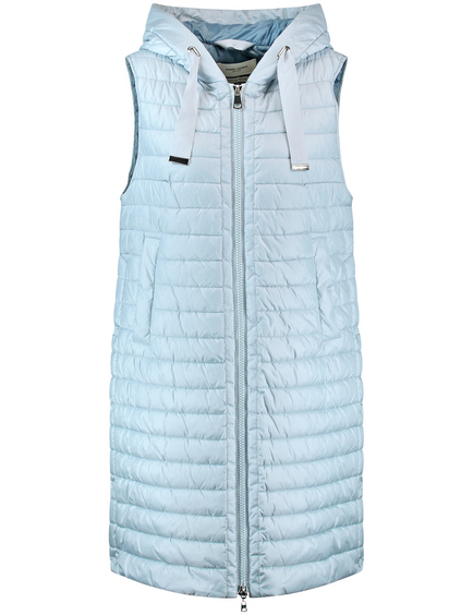 sleeveless gilet long