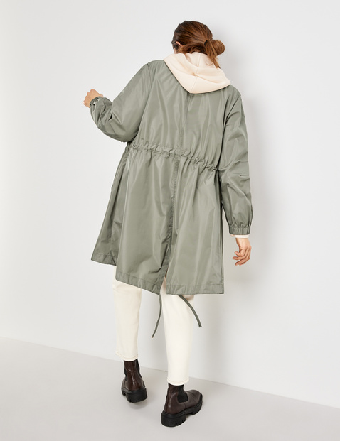 lightweight coat with hood
