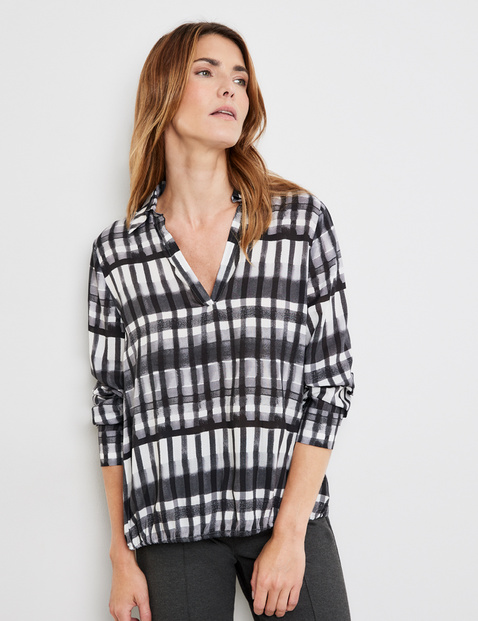 Gerry Weber Checked Blouse check pattern casual look Fashion Blouses Checked Blouses 