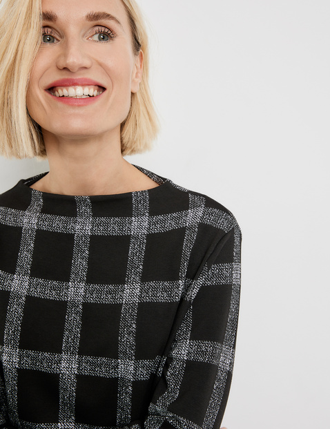 Langarmshirt mit Fensterkaro