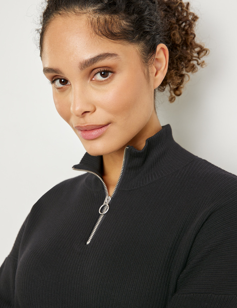 Pullover mit Troyerkragen
