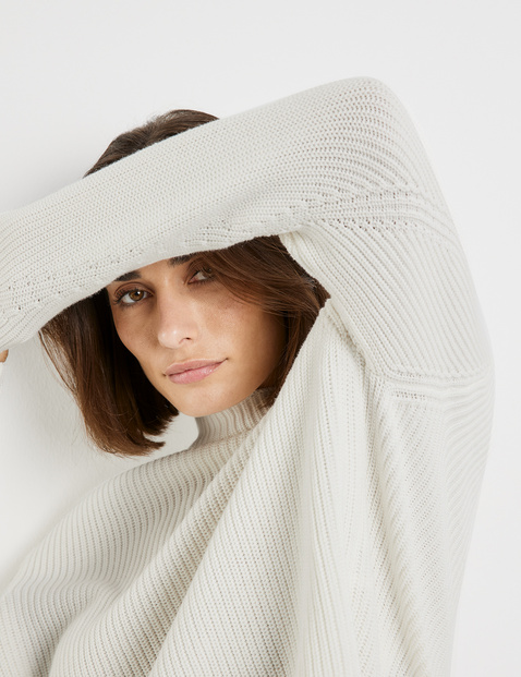 Pullover mit Rippstrick GOTS
