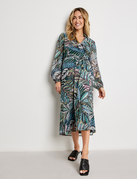 Maxi dress with a wrap effect in Multicolor | GERRY WEBER