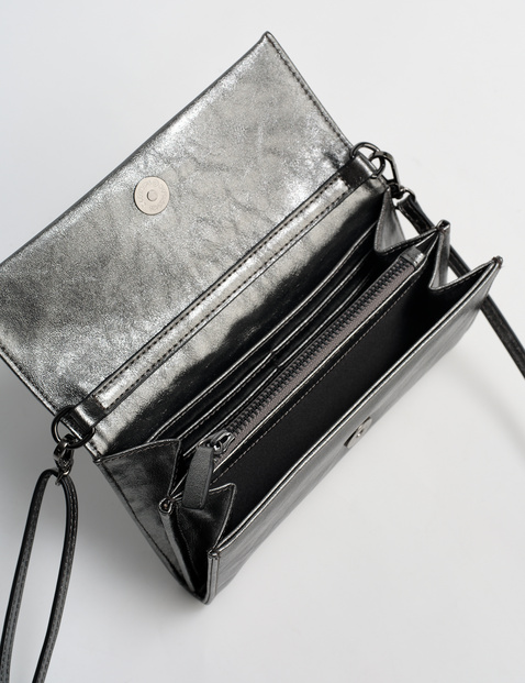 Elegant clutch with a shoulder strap in Silver GERRY WEBER