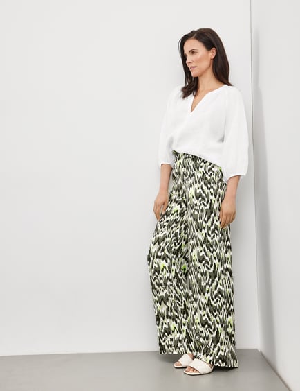 Buy HM Women Wide Jersey Trousers online  Looksgudin