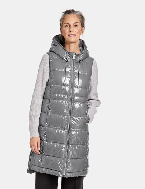 long quilted body warmer