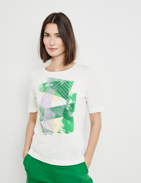 Integreren Vertrouwen Ontwarren Shirt met halflange mouwen in Wit | GERRY WEBER