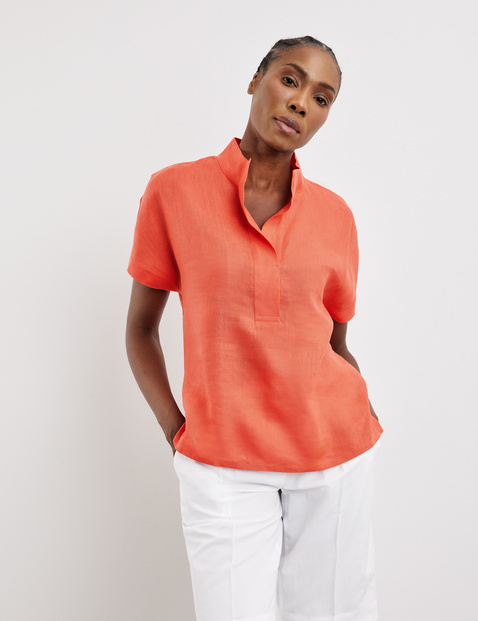Linen blouse top in Orange GERRY