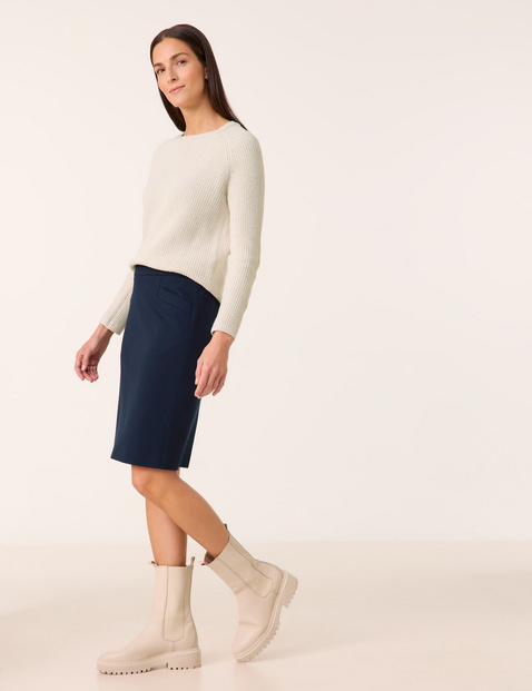 Minimalistische kokerrok met comfortabele stretch