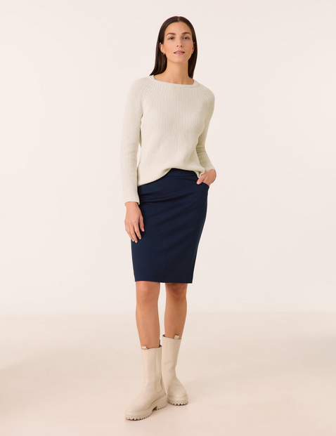 Minimalistische kokerrok met comfortabele stretch