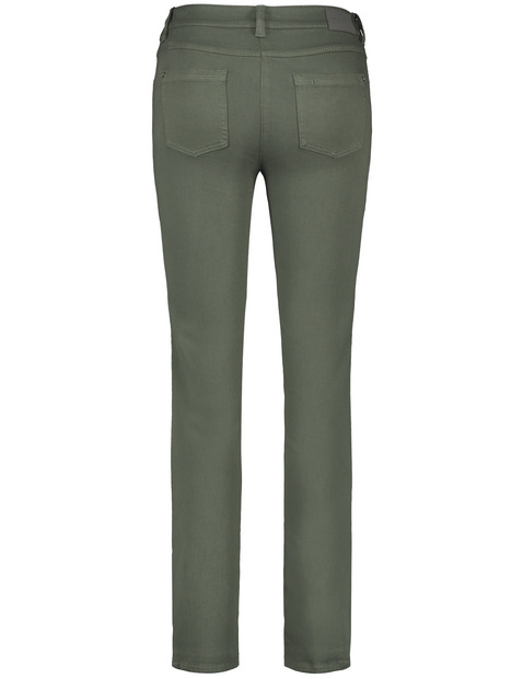 Khaki FivePocket Trousers by DANCER on Sale