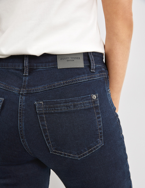 consumptie Ga terug Tien 5-pocket-jeans Straight Fit korte maat in Blauw | GERRY WEBER