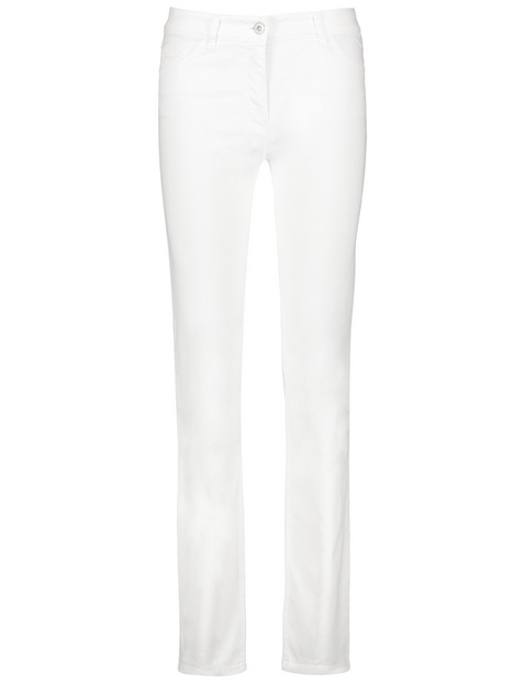 Five-pocket jeans, Straight Fit Romy in White | GERRY WEBER