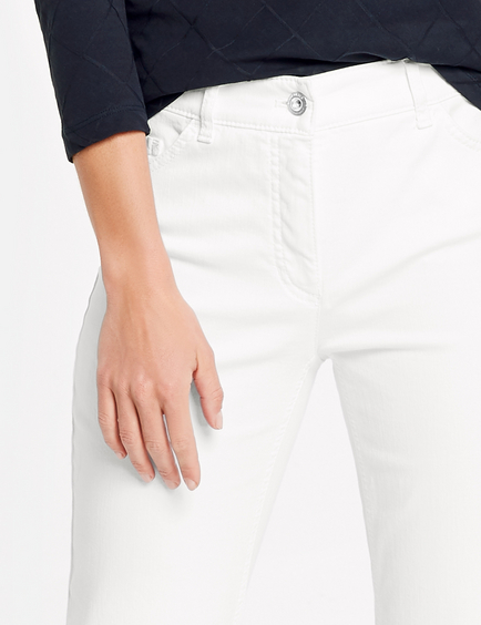 gave velordnet Abe Five-pocket jeans, Straight Fit Romy in White | GERRY WEBER