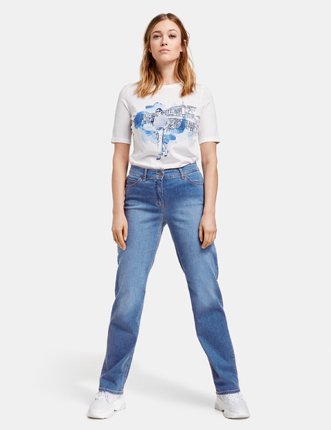 Five-pocket jeans, Comfort Fit in Blue WEBER