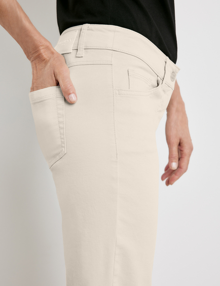 Fashion Trousers Five-Pocket Trousers Gerry Weber Five-Pocket Trousers cream casual look 