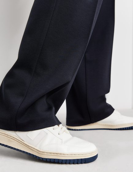 Hose mit weitem Bein in Blau | GERRY WEBER | Stoffhosen