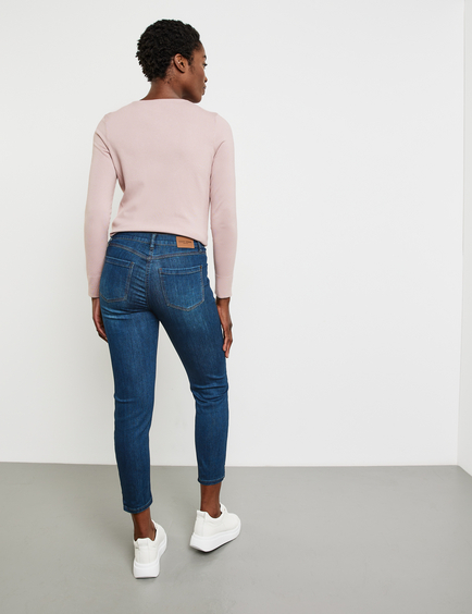 Five-pocket jeans, BEST4ME CROPPED in Blue