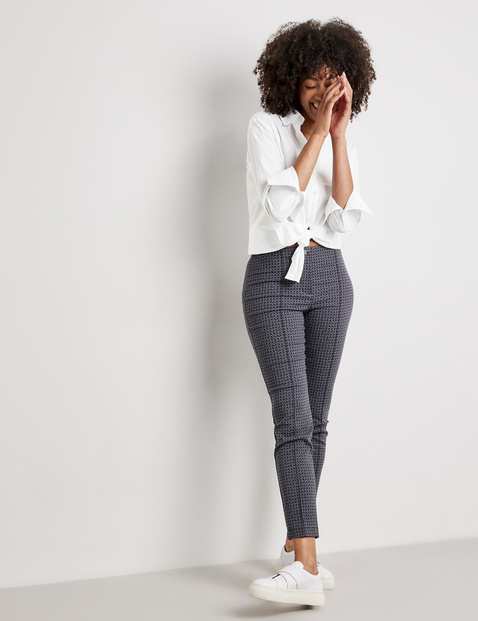Van Heusen Trousers and Pants  Buy Van Heusen Women Grey Check Casual Slim  Fit Trousers Online  Nykaa Fashion
