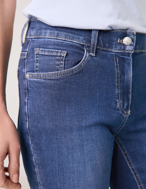 5-Pocket Jeans ALIS꞉SA SLIM STRAIGHT Kurzgröße