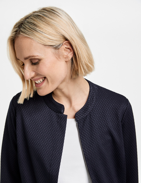 Jacke mit Waffelstruktur