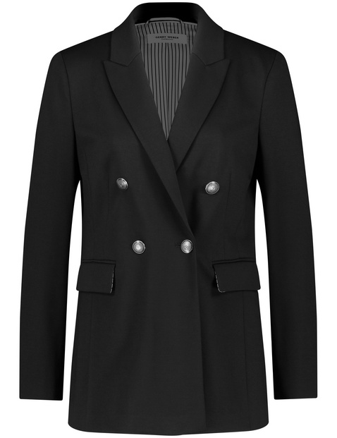 double breasted peacoat black