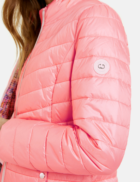 Quilted jacket with a down feel