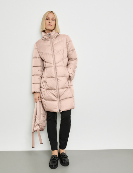 Gerry weber hooded sale velvet quilted coat