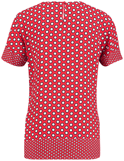 Gooey Ongewijzigd het spoor Blouseachtig shirt met stippen in Rood | GERRY WEBER