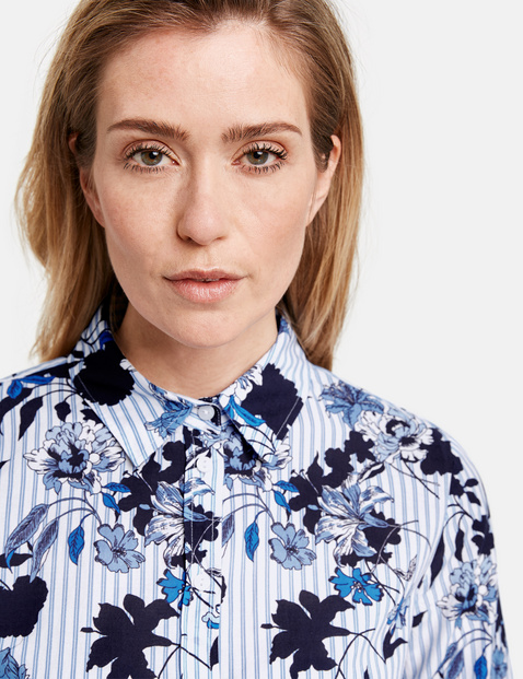 Organic cotton patterned blouse