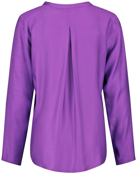 purple long sleeve blouse