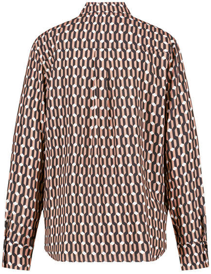Gedessineerde blouse van duurzaam materiaal