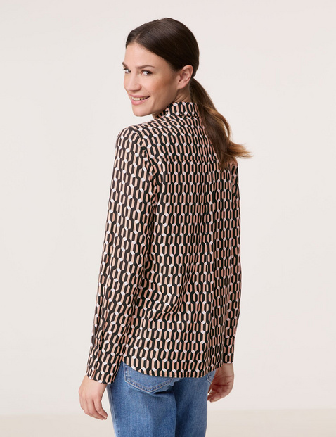 Gedessineerde blouse van duurzaam materiaal