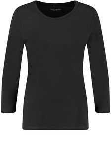 Trendy Damen Falten Effekt V Ausschnitt Langarm Shirt TOP 34/36/38 schwarz NEU 