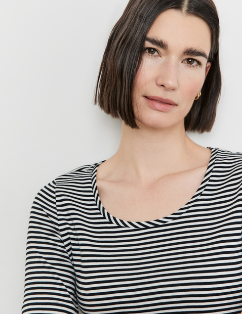 Striped cotton T-shirt